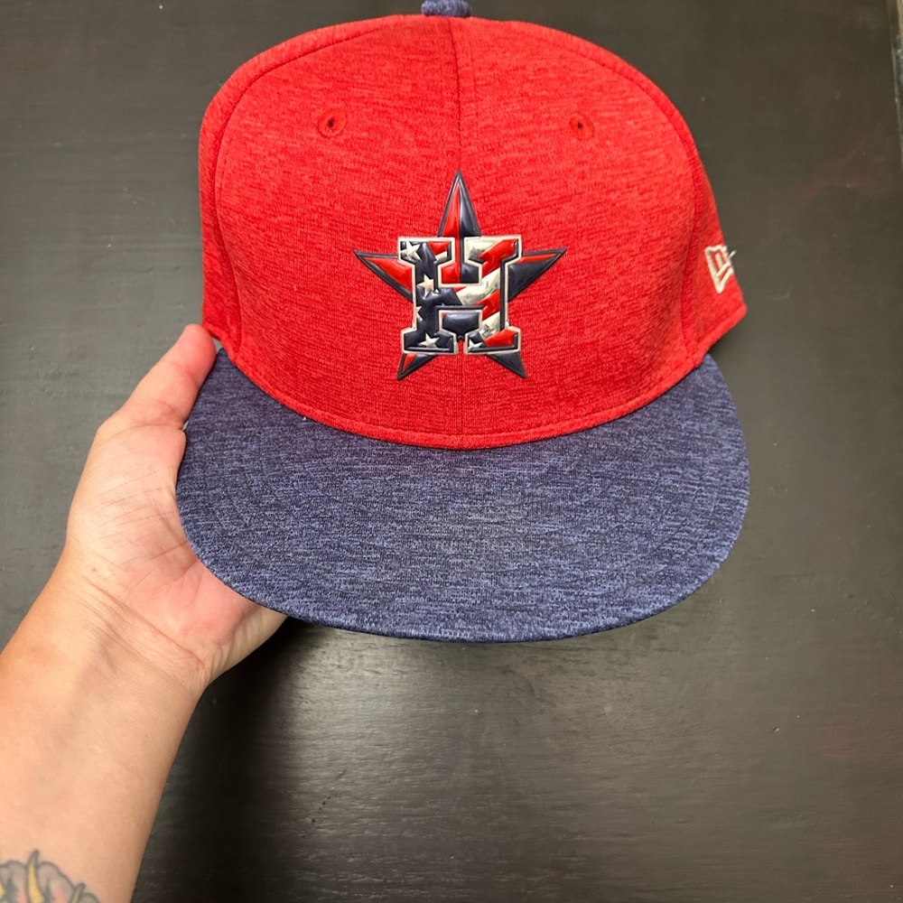 AMERICAN FLAG Houston Astros New Era 59FIFTY size 7.5